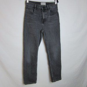 Everlane Washed Black High Rise Straight Ankle Jeans Women's 28